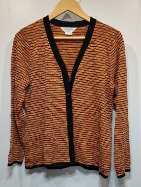 Exclusively Misook Autumn Cardigan‎ size Petite Small Thanksgiving Fall Office